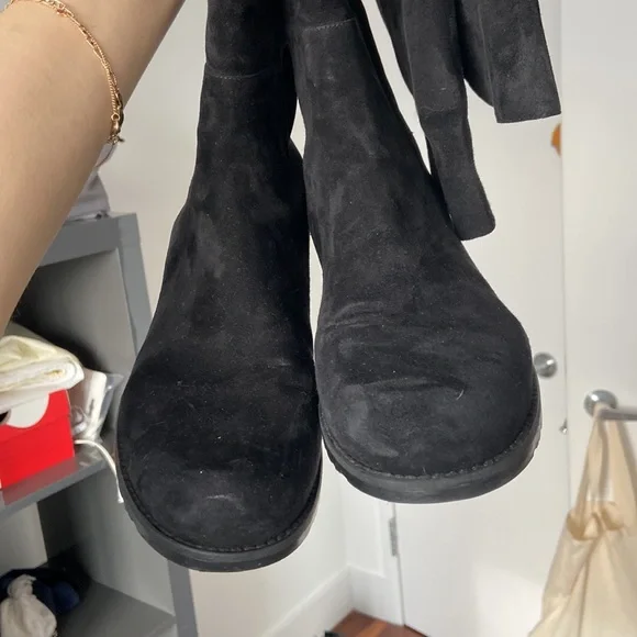 Stuart Weitzman 5050 Over the Knee Boot Black Suede sz 10 - Picture 6 of 9